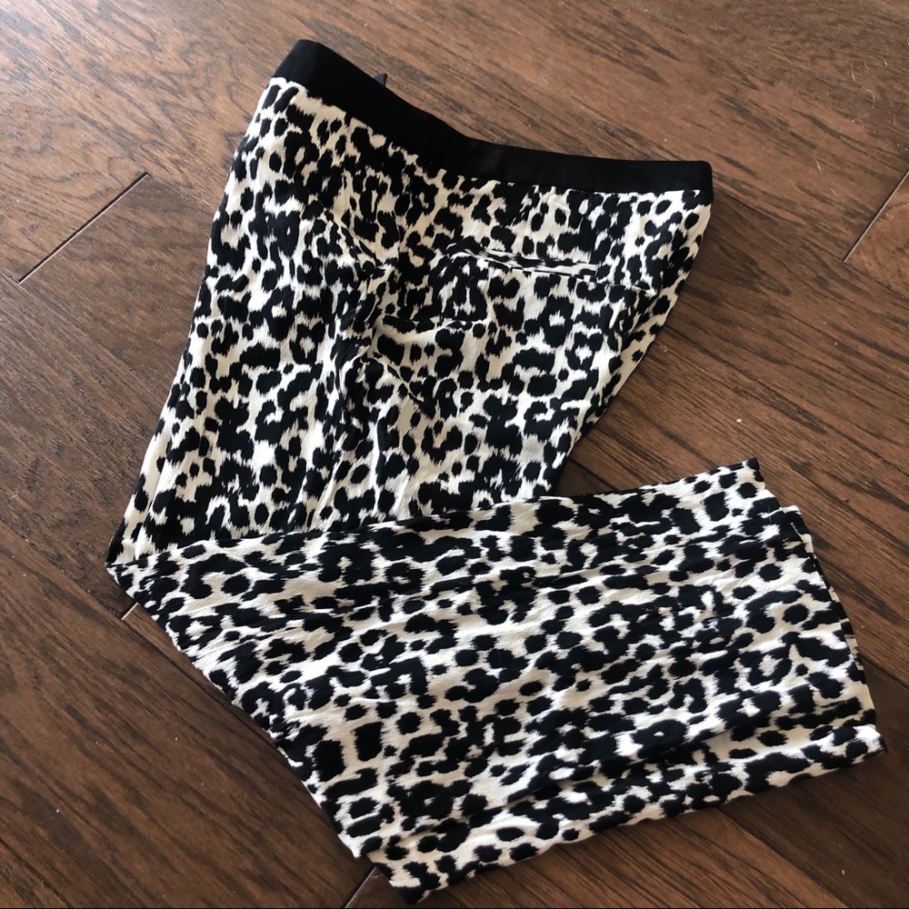 Zara black and White Dalmatian Style Pants